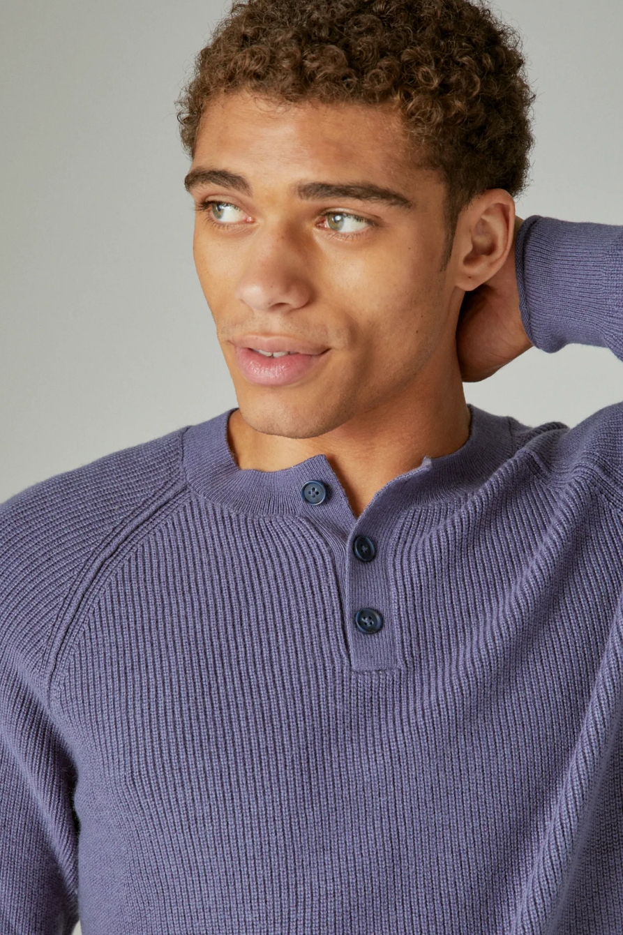 CLOUD SOFT HENLEY SWEATER, image 4
