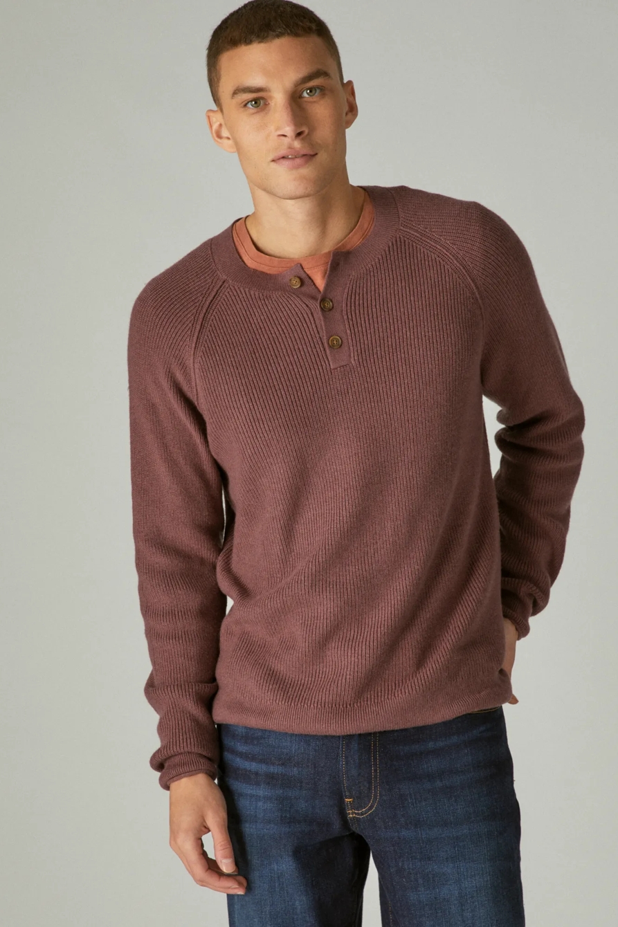 CLOUD SOFT HENLEY SWEATER, image 2