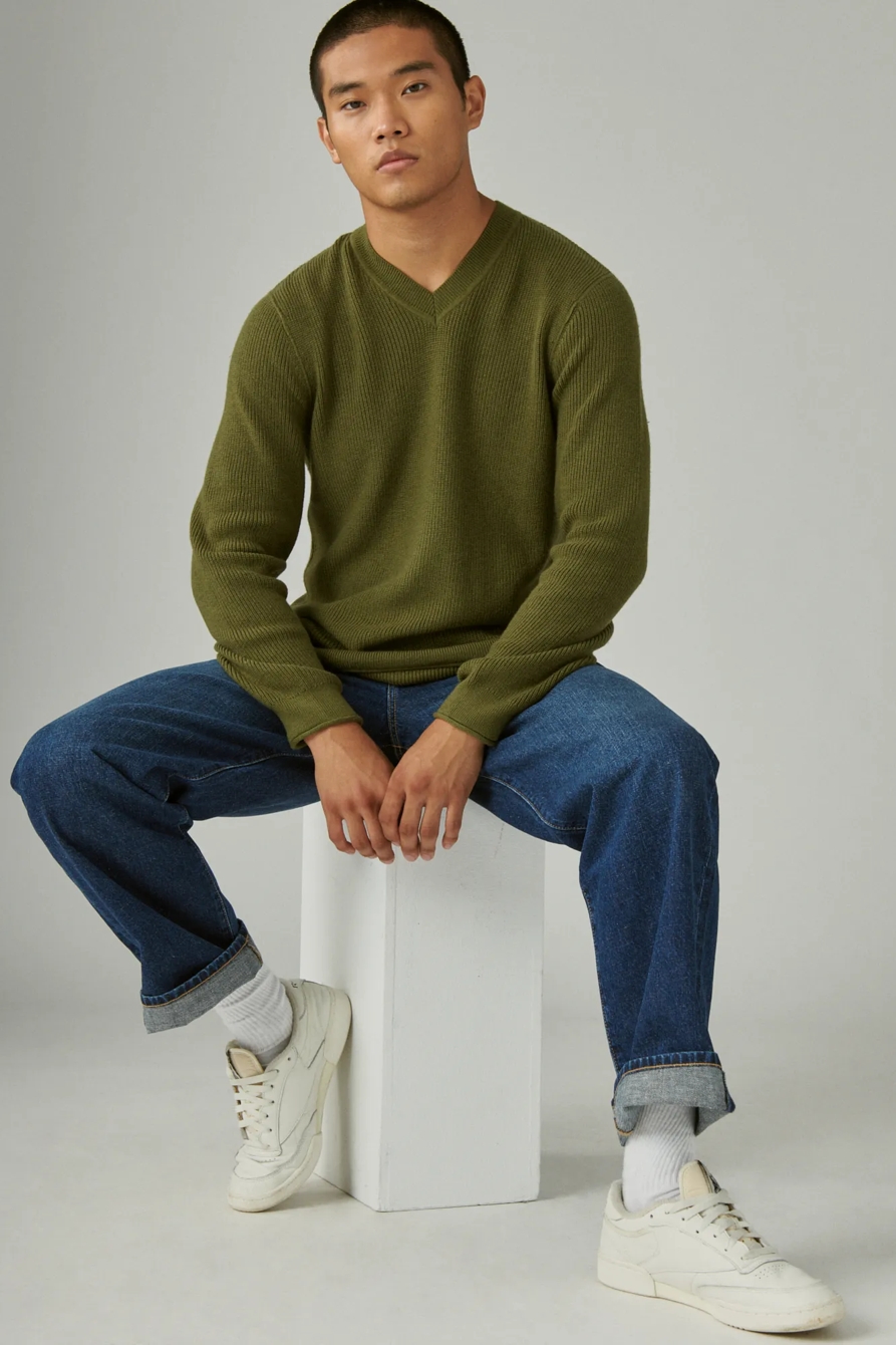 CLOUD SOFT V-NECK SWEATER, image 1