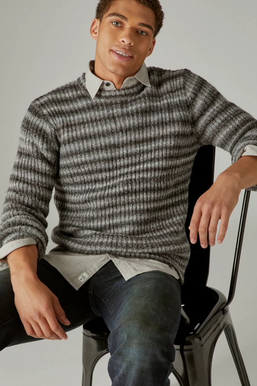SPACEDYE CREW NECK SWEATER, image 3