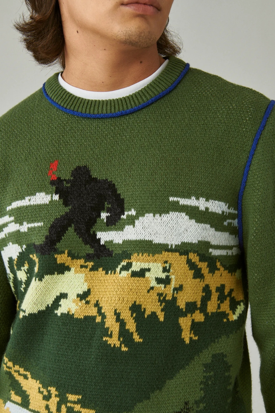 INTARSIA CREW NECK SWEATER, image 3