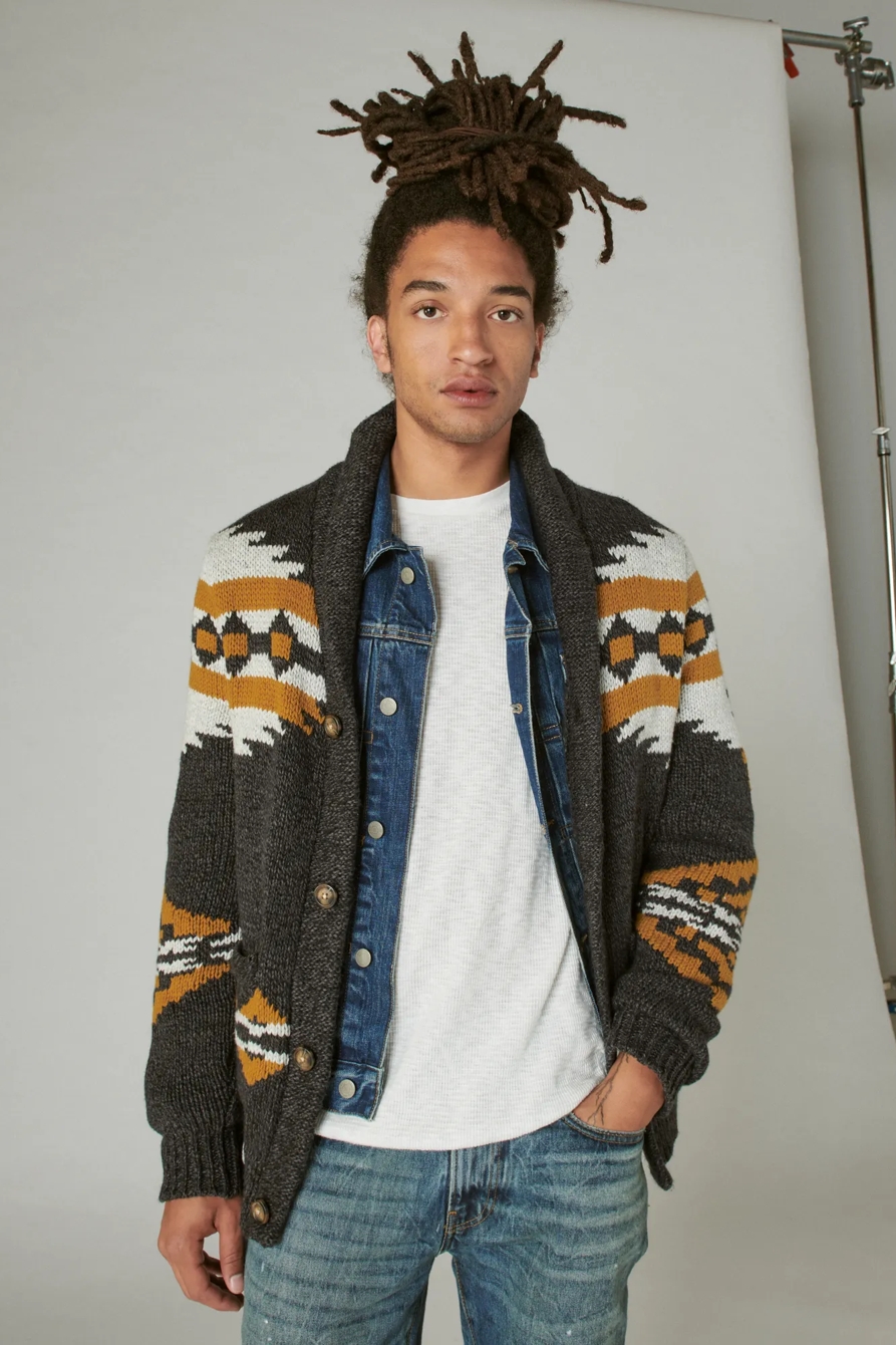 LEGACY PRINT SHAWL CARDIGAN, image 2