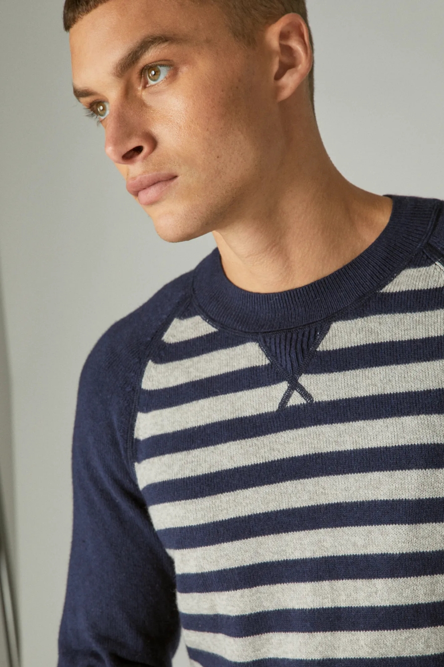 CLOUD SOFT STRIPE RAGLAN SWEATER | Lucky Brand