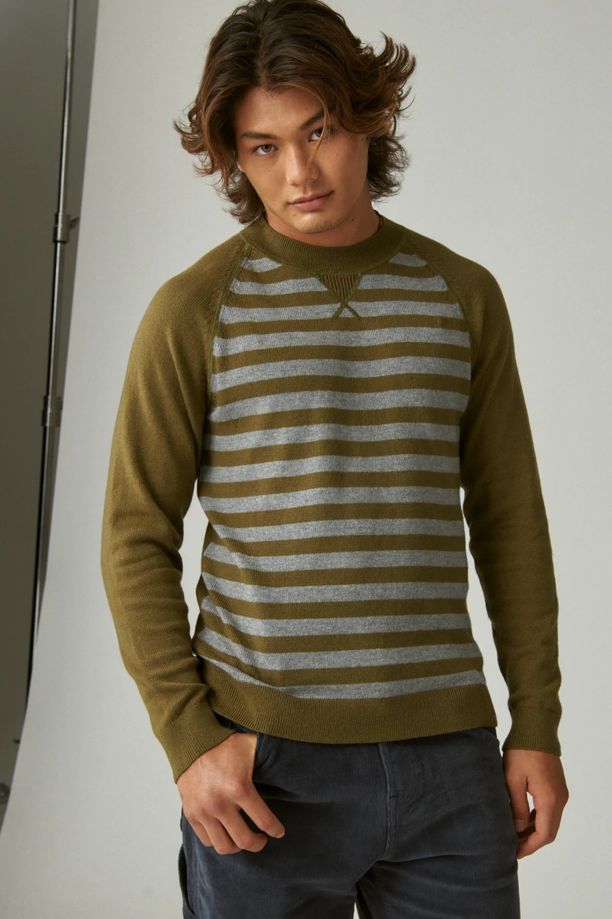 CLOUD SOFT STRIPE RAGLAN SWEATER, image 5