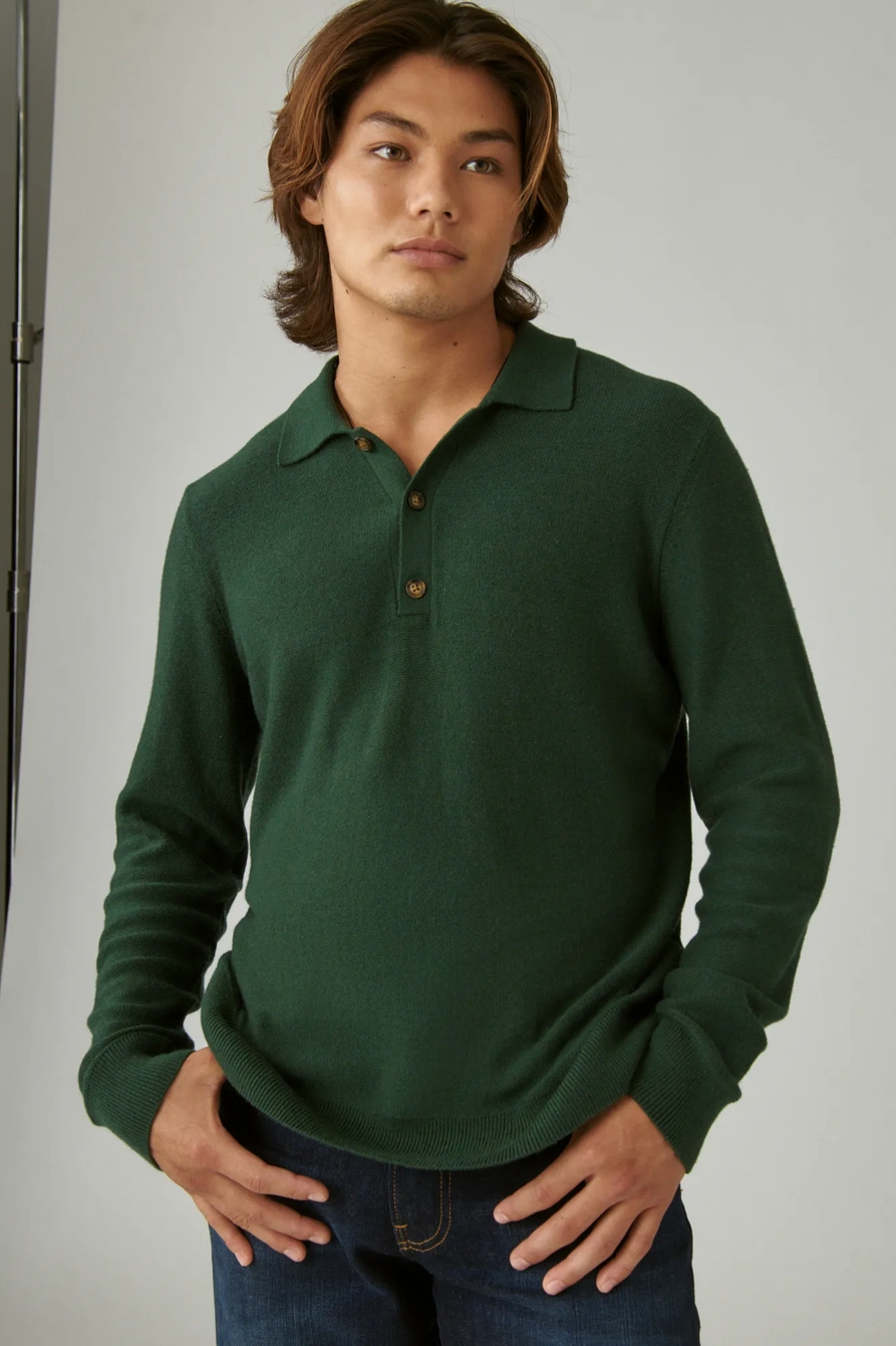 CLOUD SOFT POLO SWEATER, image 2