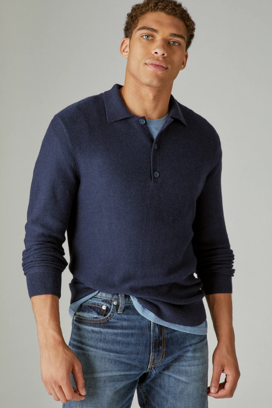 CLOUD SOFT POLO SWEATER, image 2