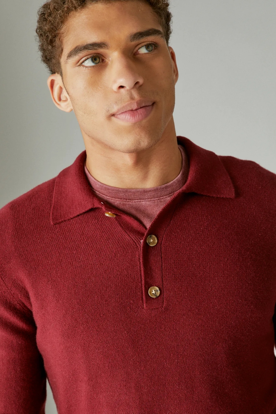 CLOUD SOFT POLO SWEATER, image 4