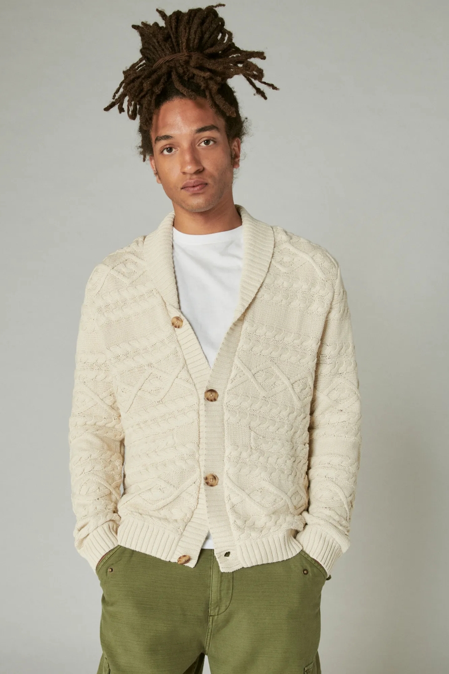 CABLE KNIT CARDIGAN, image 2
