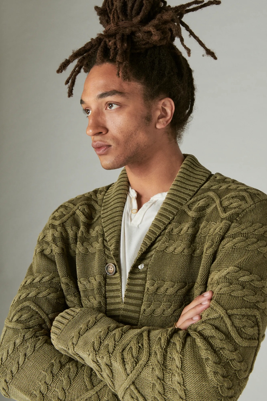 CABLE KNIT CARDIGAN, image 2