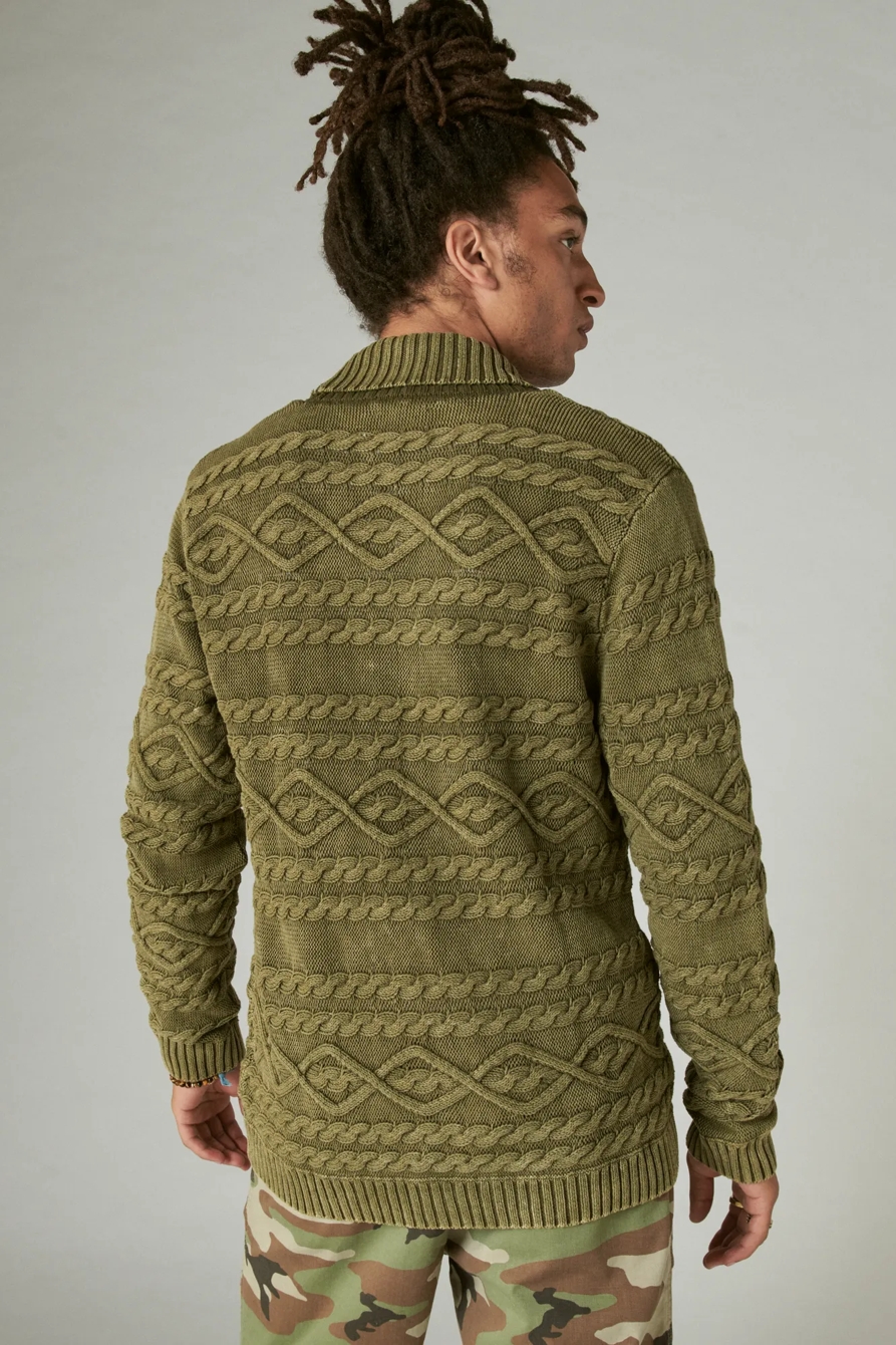 CABLE KNIT CARDIGAN, image 4