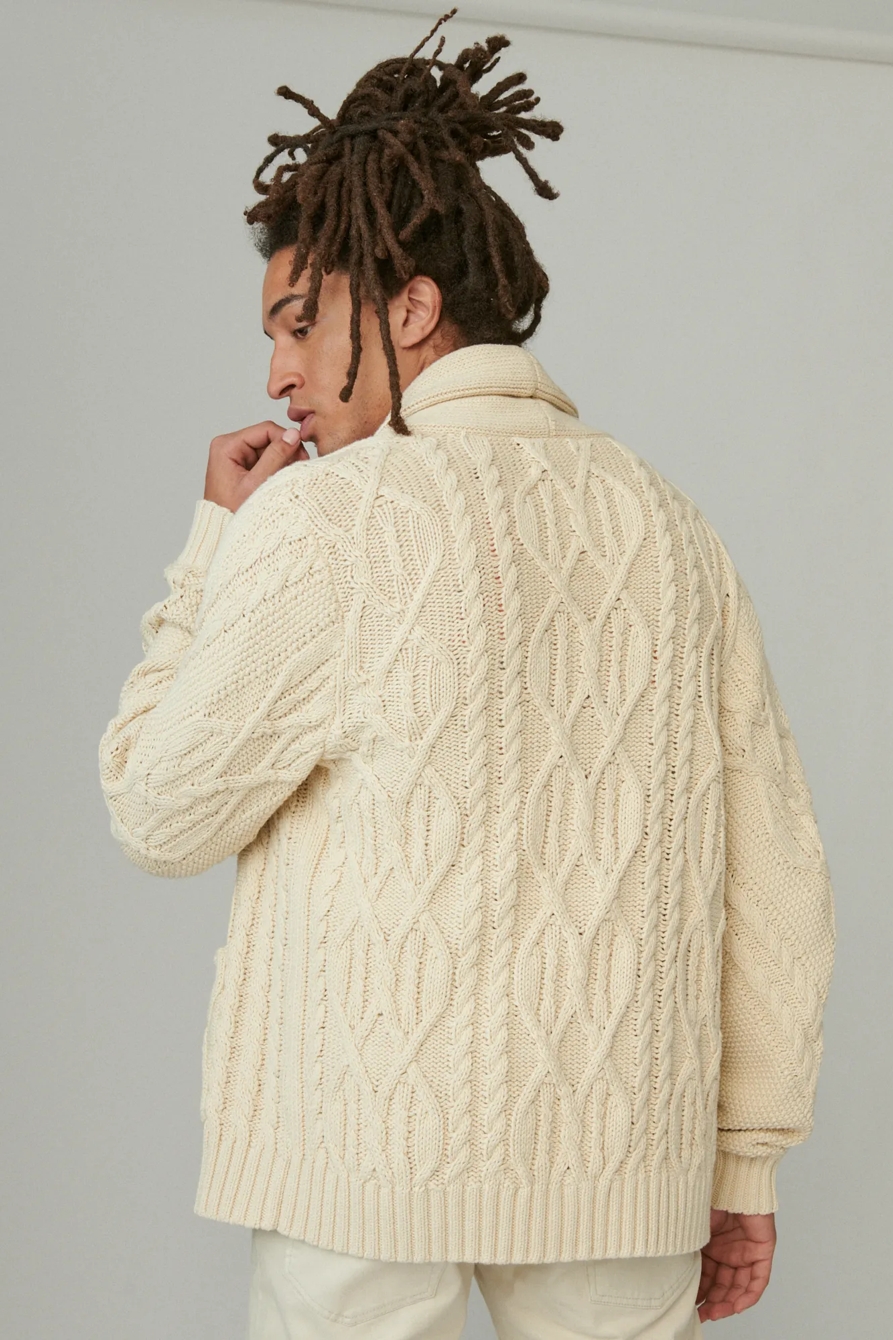 OVERDYE CABLE CARDIGAN, image 3