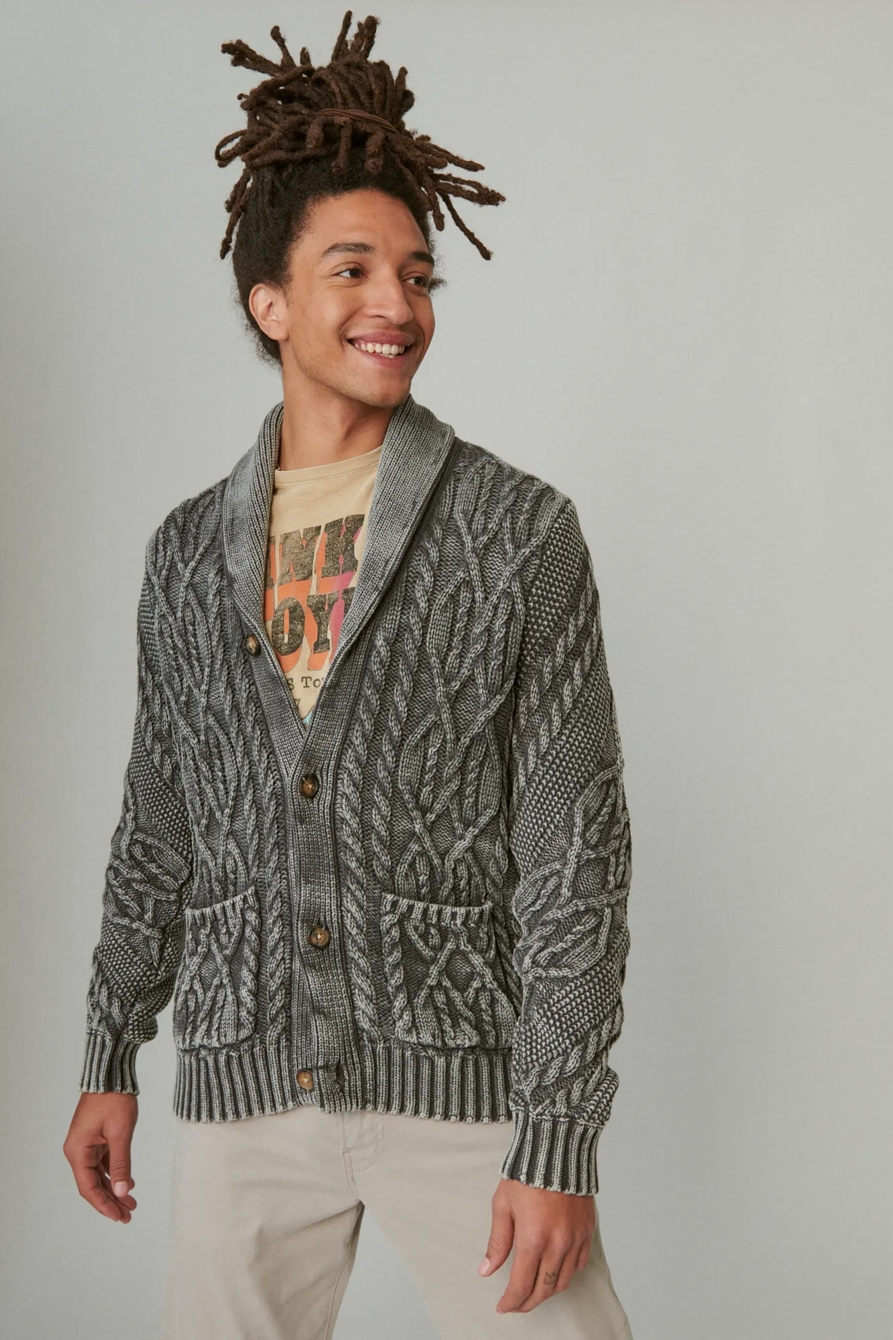 OVERDYE CABLE CARDIGAN, image 2