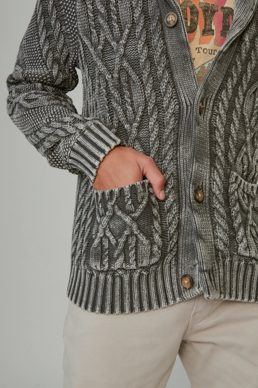 OVERDYE CABLE CARDIGAN, image 4