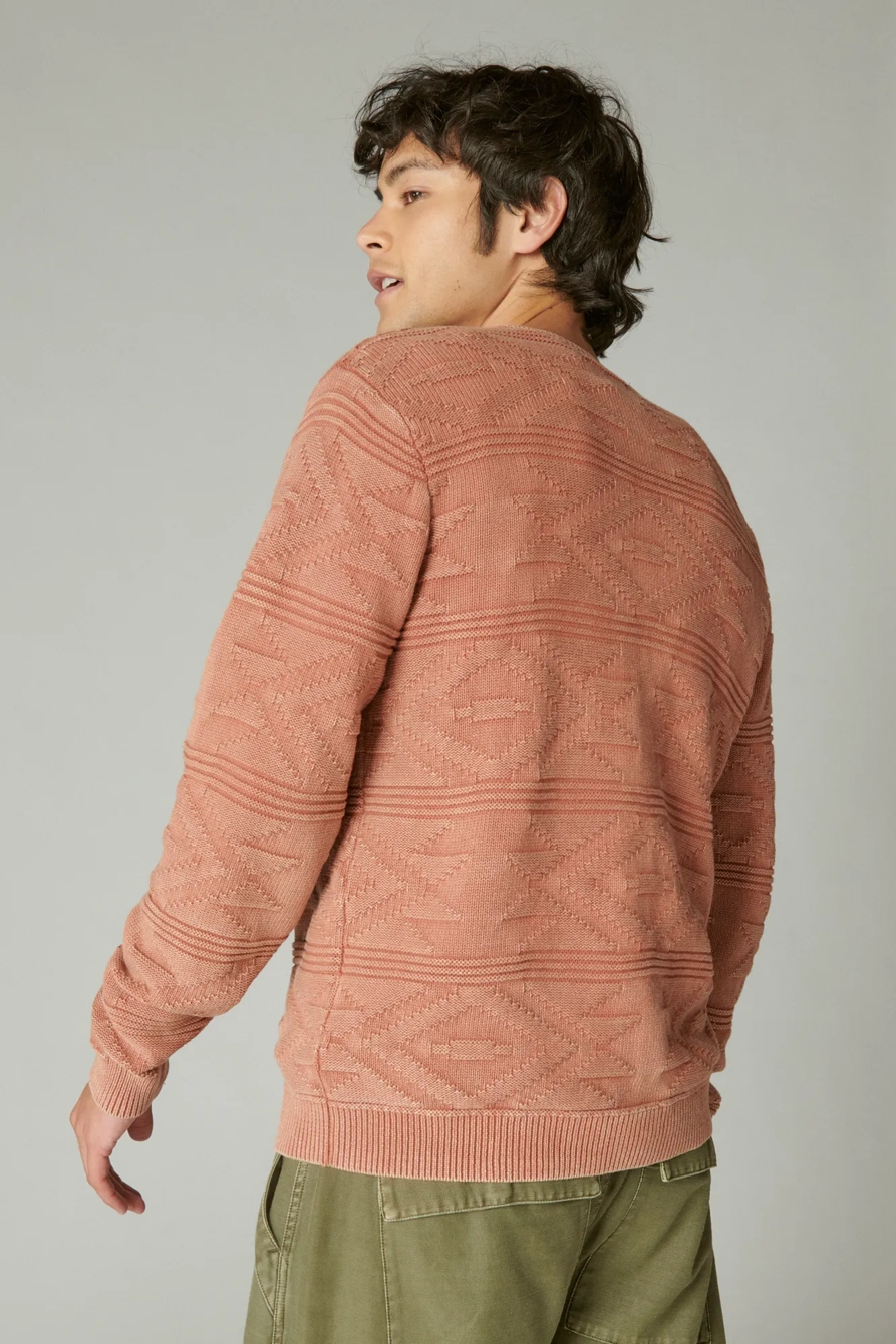 TEXTURED CREW NECK SWEATER, image 3
