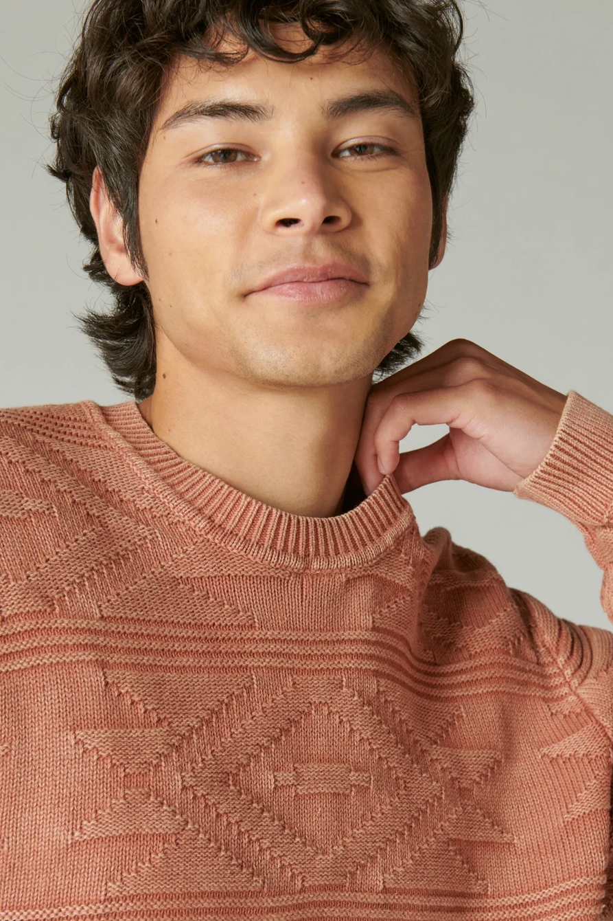 TEXTURED CREW NECK SWEATER, image 4