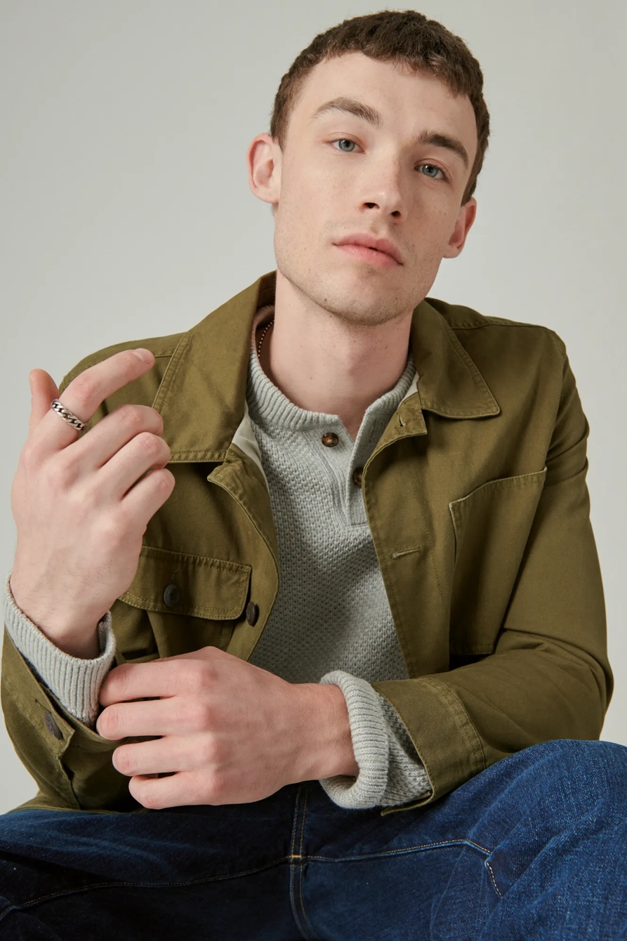 CLOUD SOFT HENLEY SWEATER, image 6