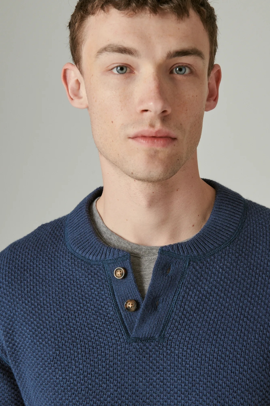 CLOUD SOFT HENLEY SWEATER, image 2