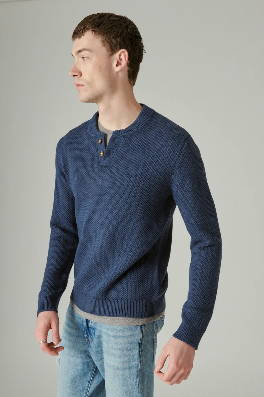 CLOUD SOFT HENLEY SWEATER, image 3