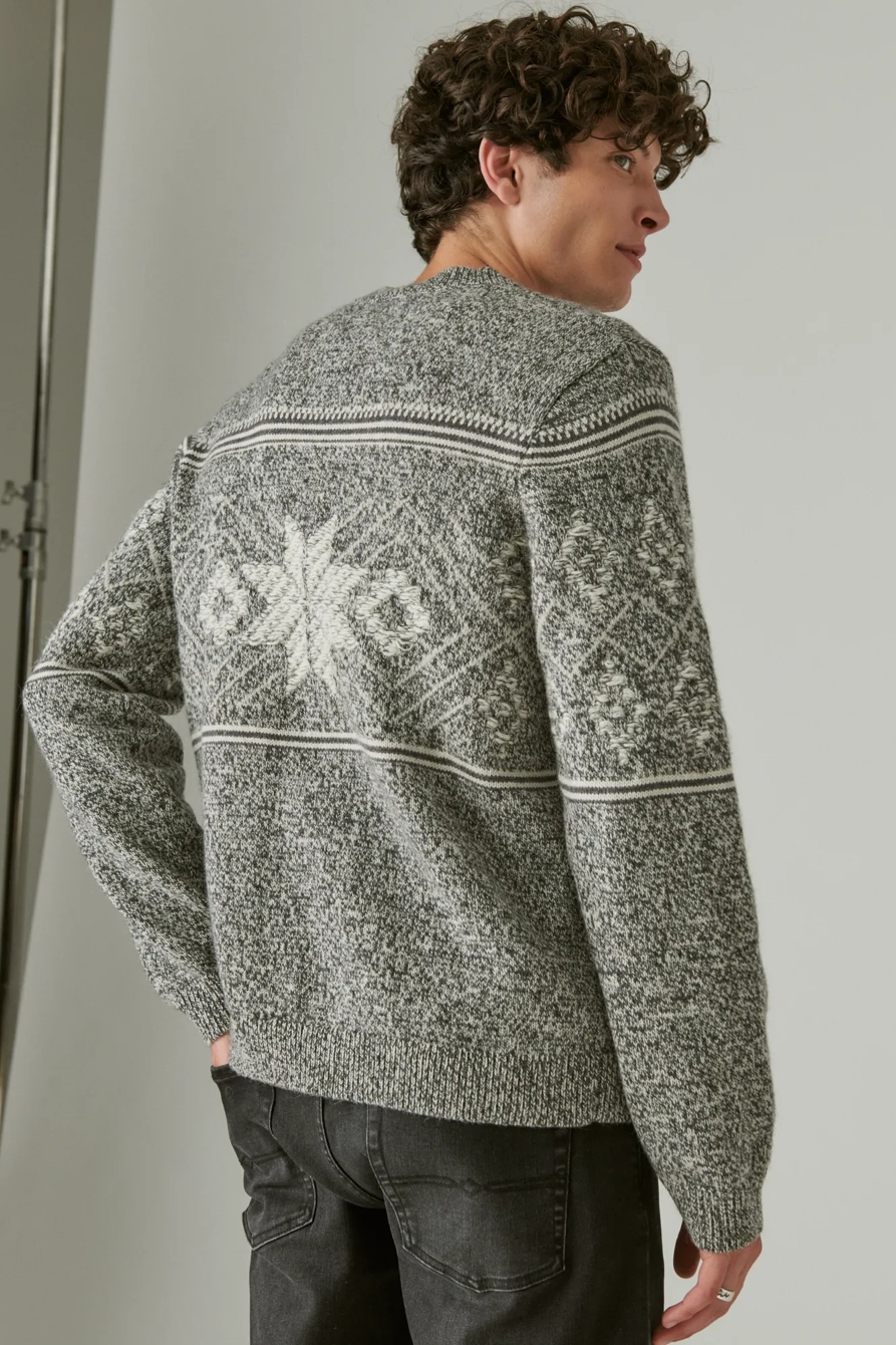 INTARSIA CREW NECK SWEATER, image 3