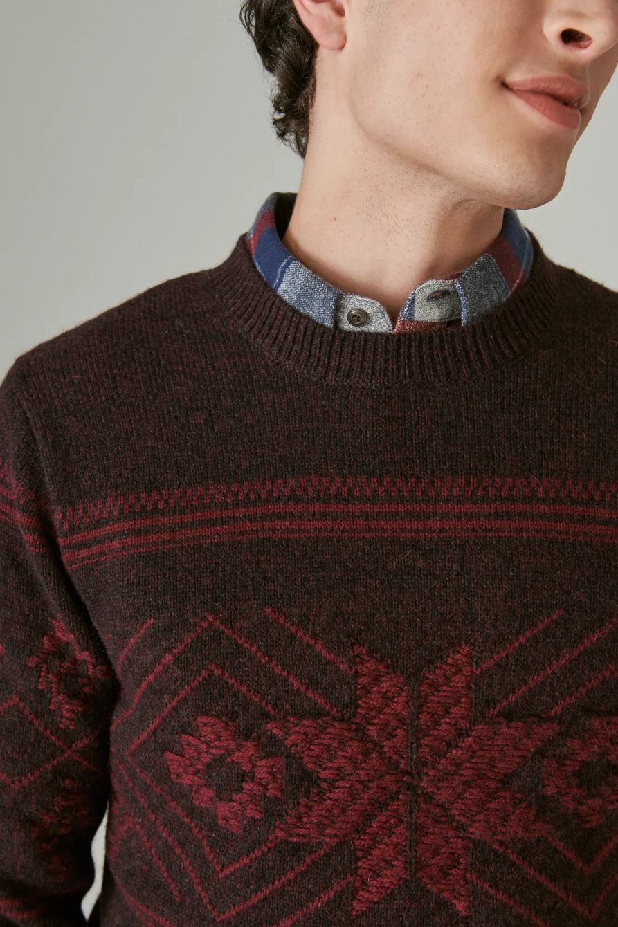 INTARSIA CREW NECK SWEATER, image 4