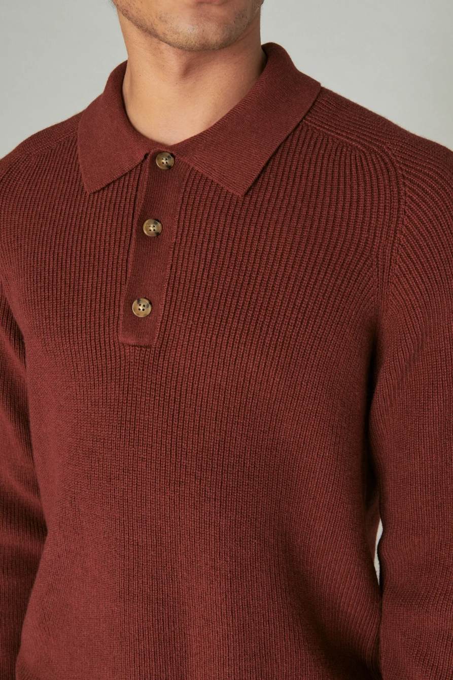 CLOUD SOFT POLO SWEATER, image 4