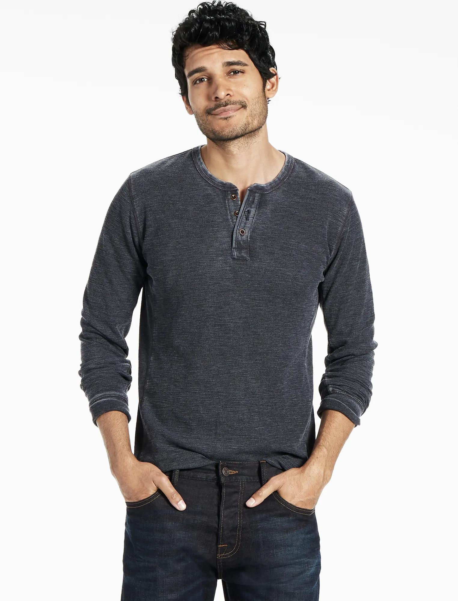 VENICE BURNOUT THERMAL HENLEY, image 1
