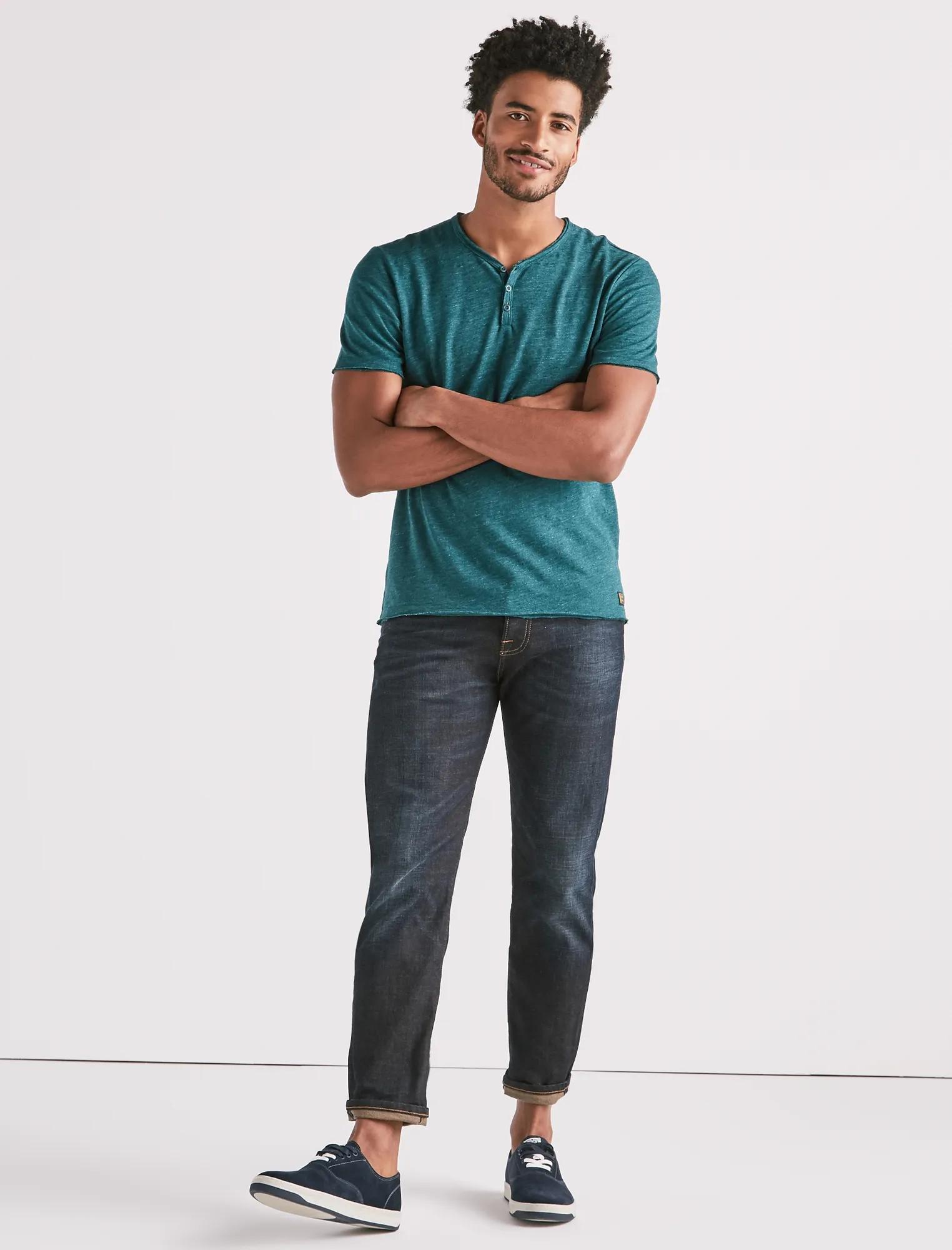 RAW EDGE Y-NECK HENLEY, image 2
