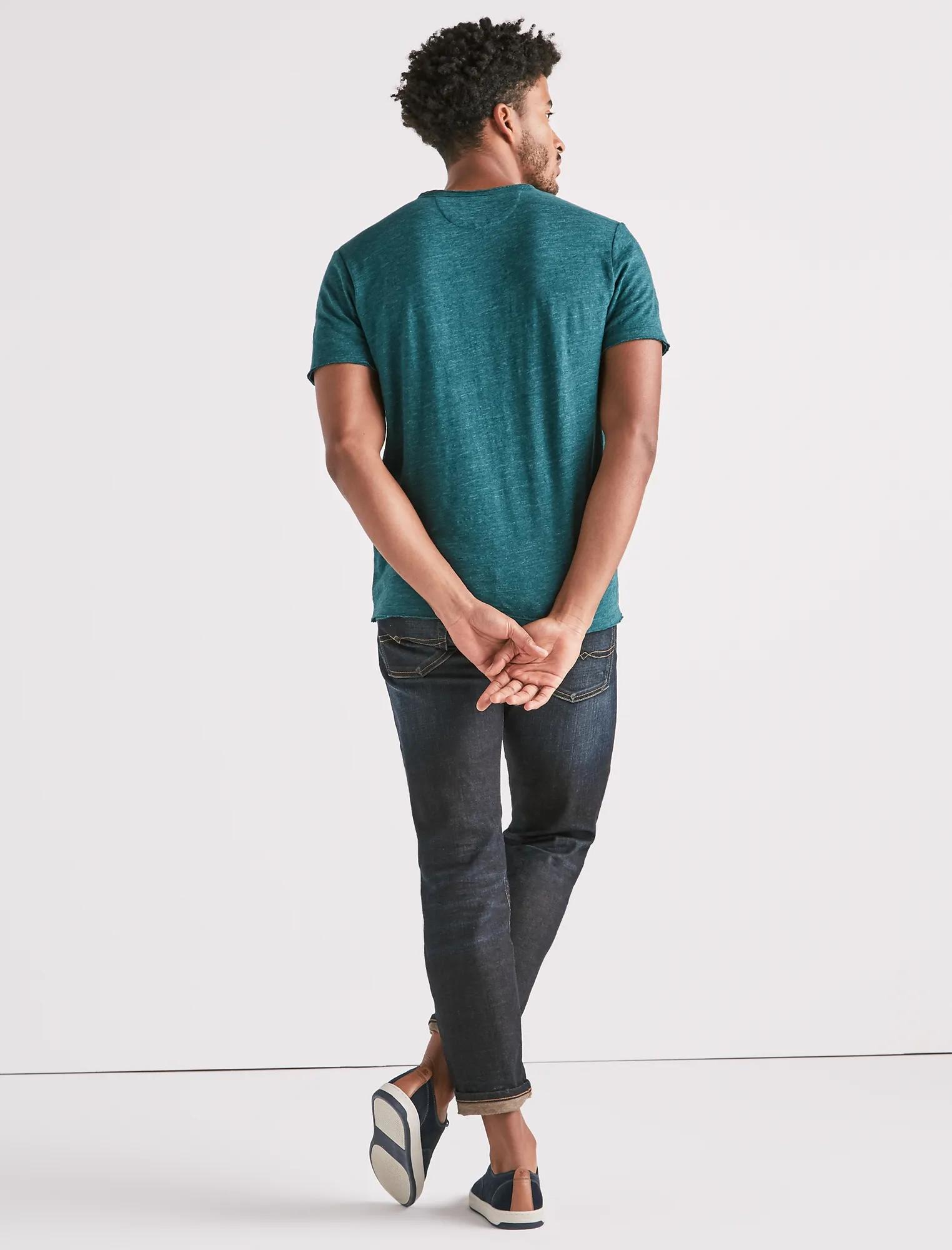 RAW EDGE Y-NECK HENLEY, image 3