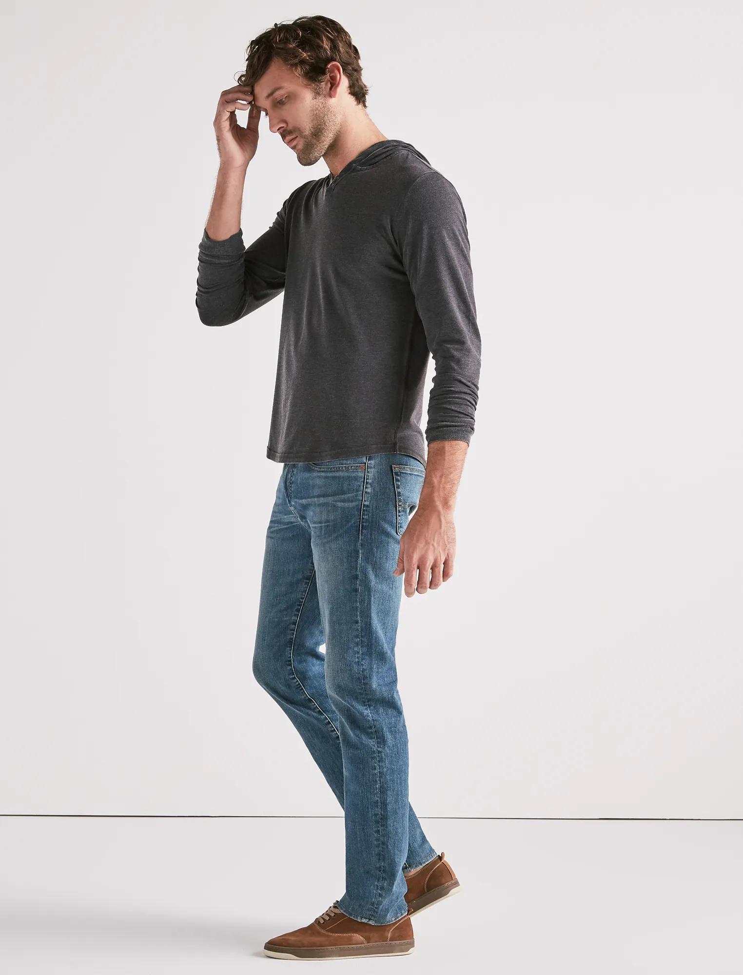 BURNOUT STRETCH PIQUE HOODIE, image 2