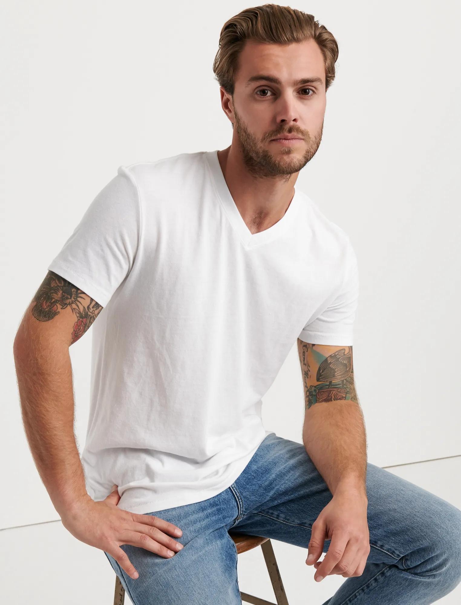 VENICE BURNOUT V-NECK TEE, image 1