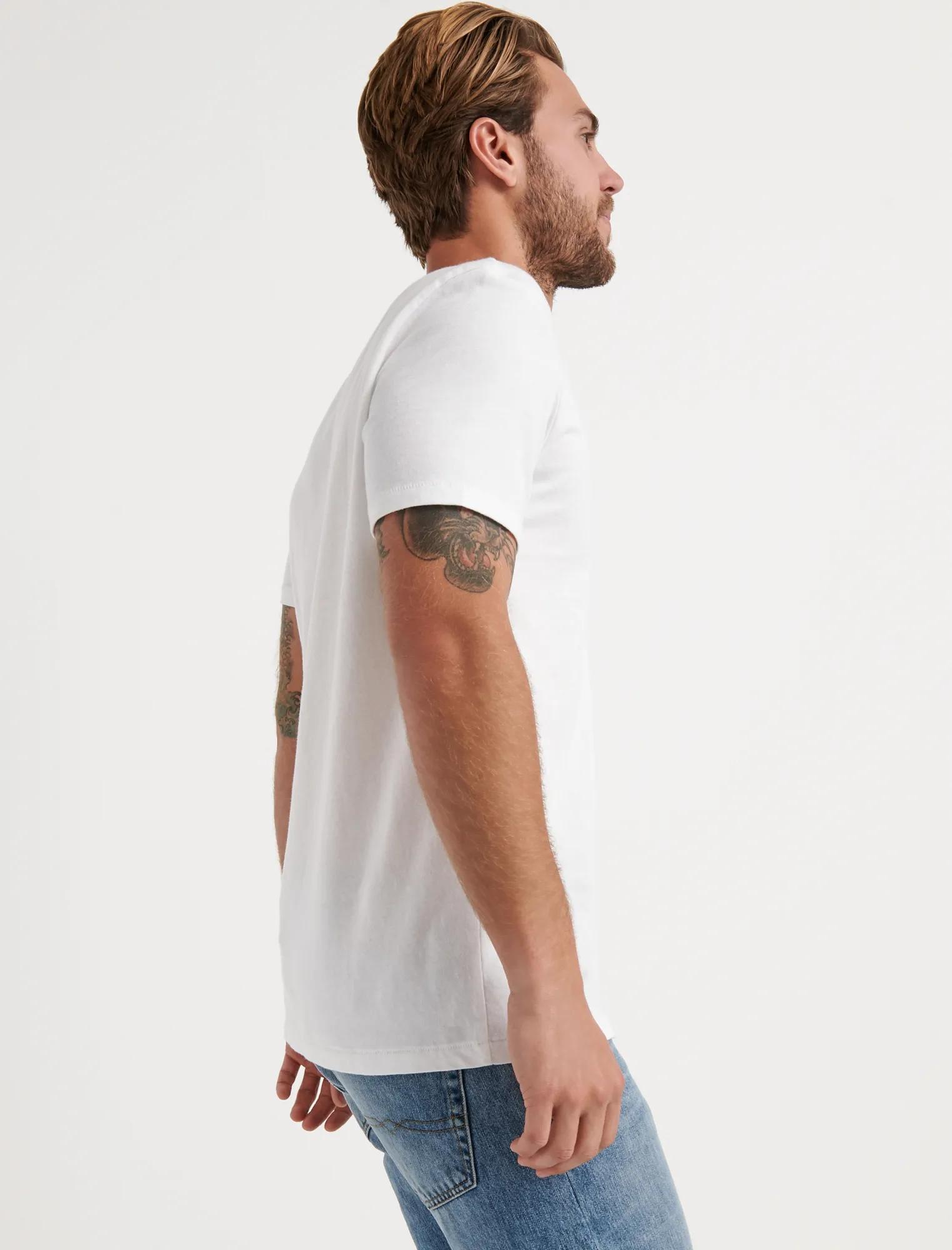 VENICE BURNOUT V-NECK TEE, image 2