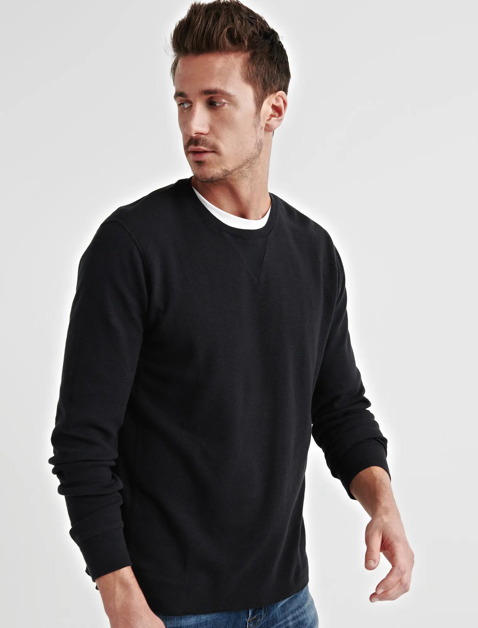 STRONG BOY BOX STITCH THERMAL CREW, image 2