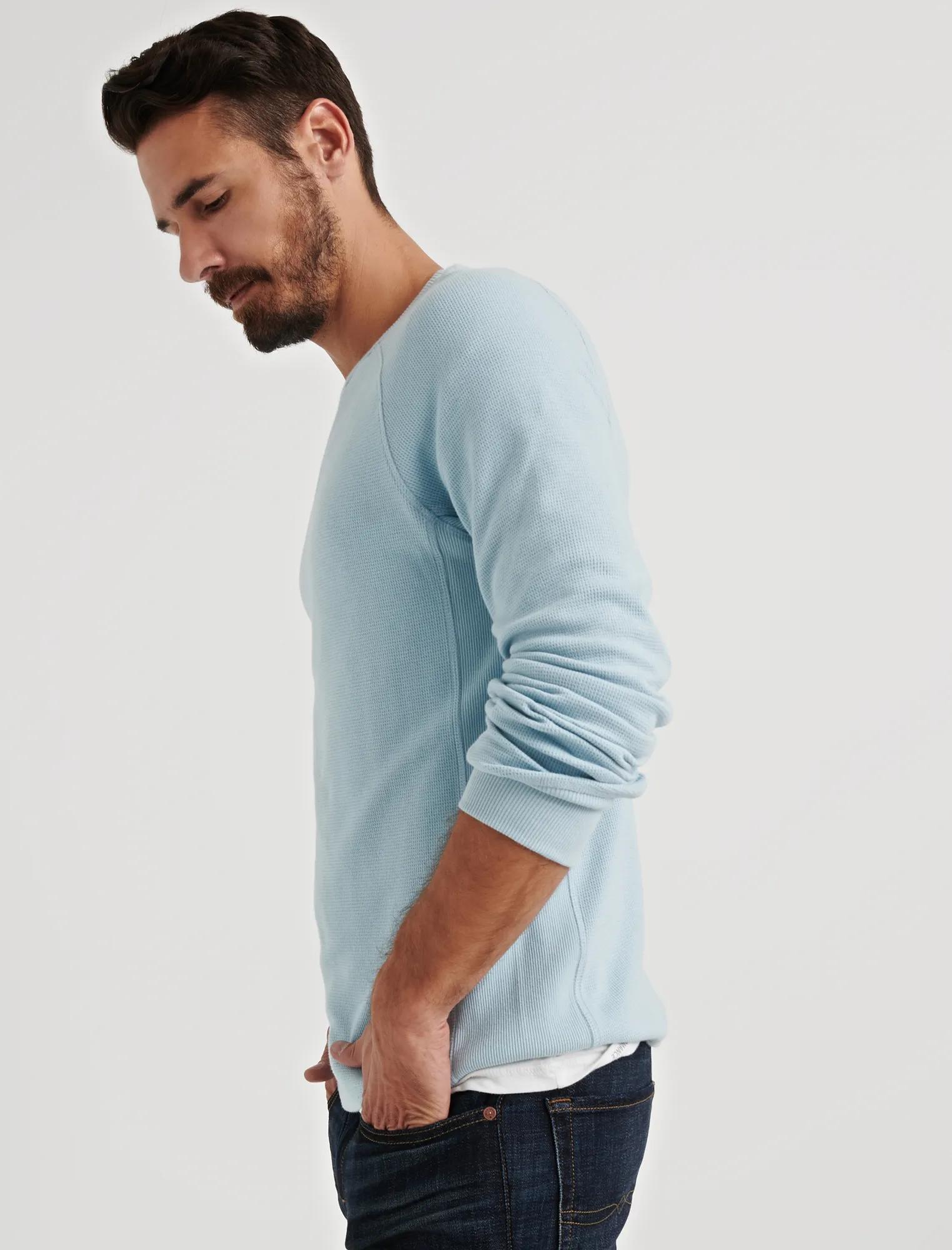 STRONG BOY BOX STITCH THERMAL CREW, image 2