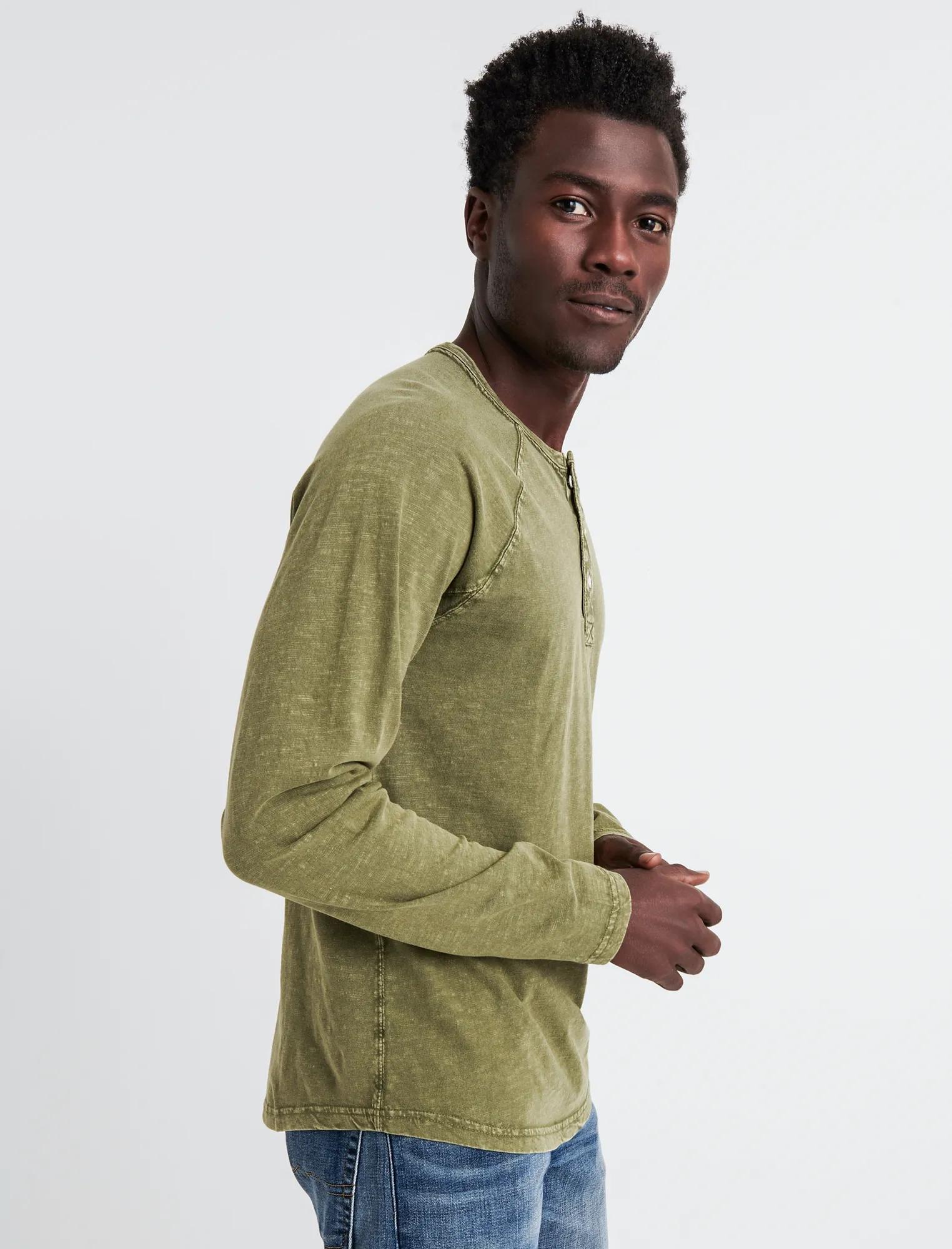 SUGAR MAGIC LONG SLEEVE HENLEY, image 2