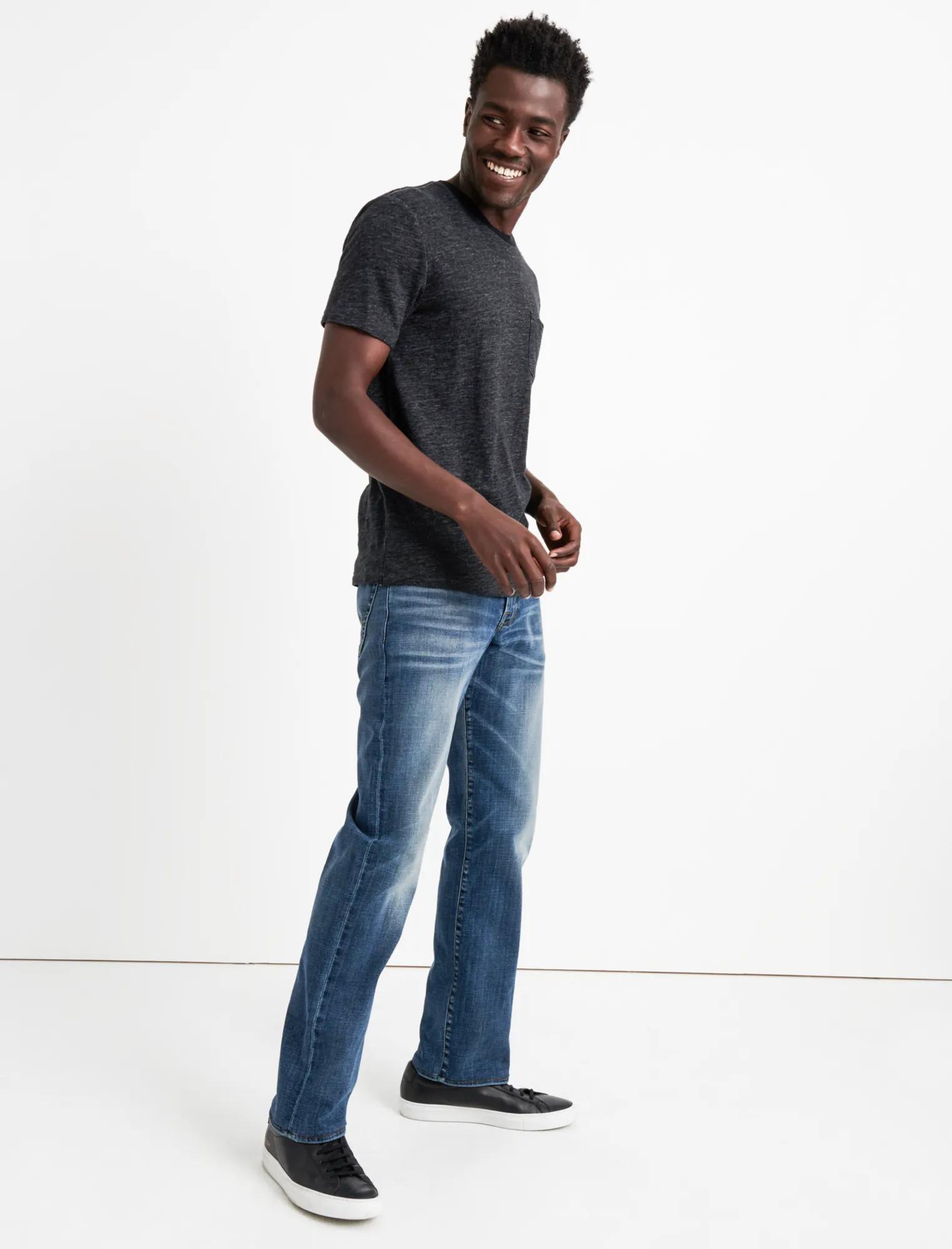 LINEN ONE POCKET TEE, image 2