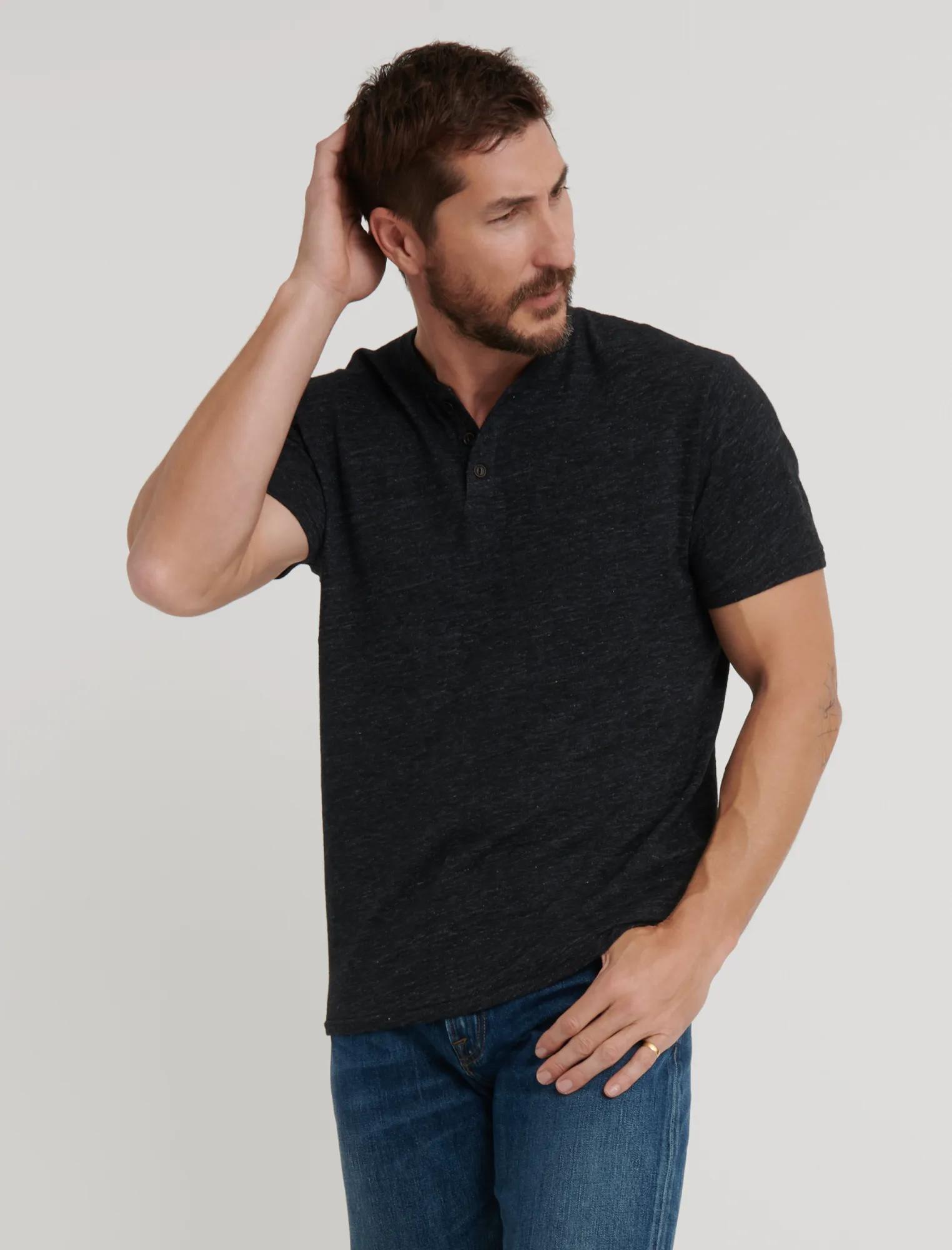 LINEN HENLEY, image 1