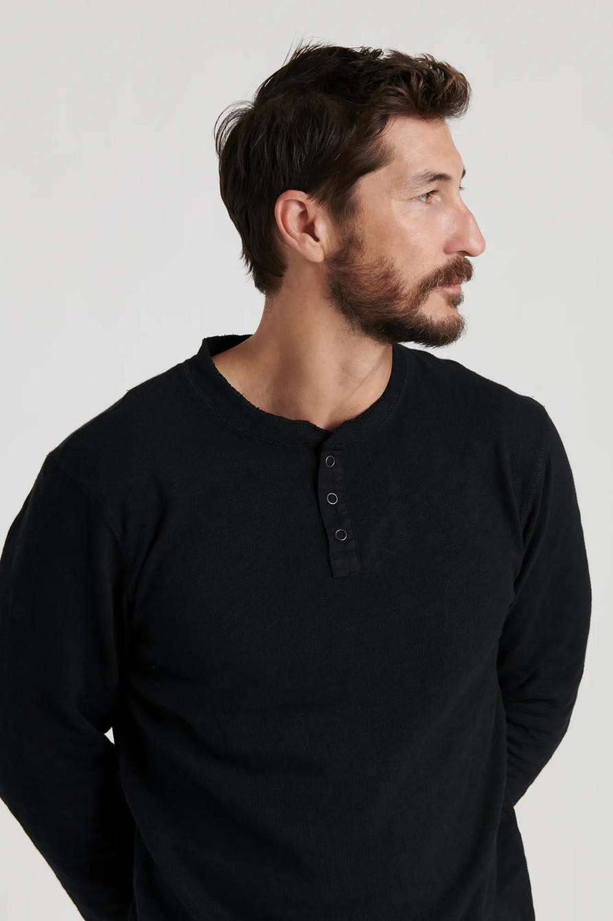 LONG SLEEVE SNAP HENLEY, image 8
