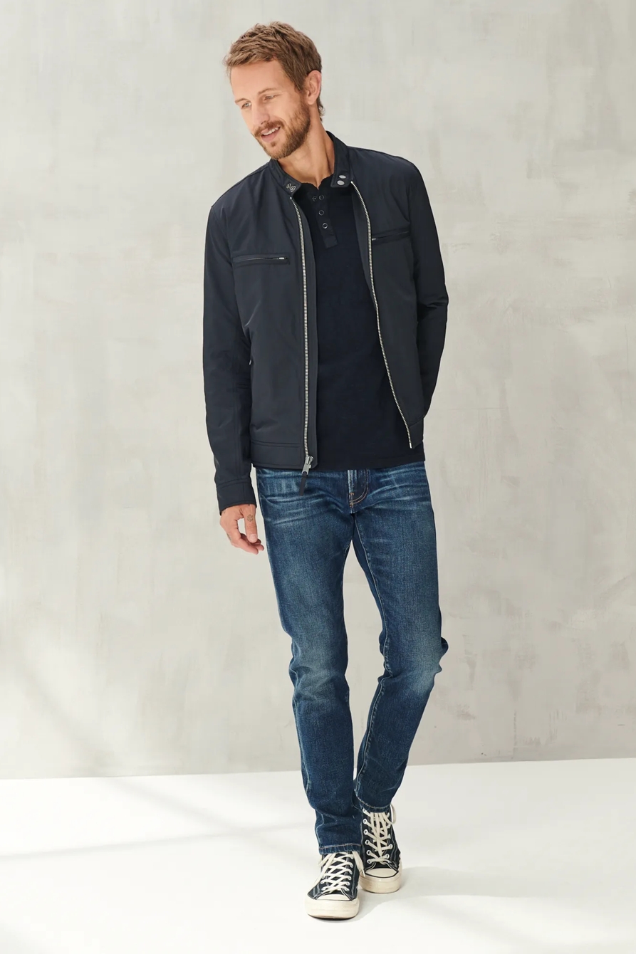 LONG SLEEVE SNAP HENLEY, image 2