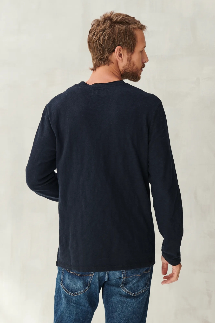 LONG SLEEVE SNAP HENLEY, image 4
