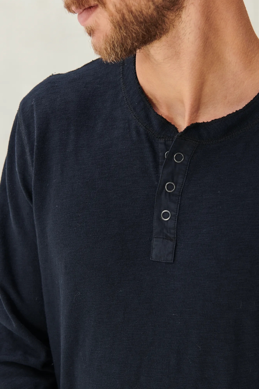 LONG SLEEVE SNAP HENLEY, image 5