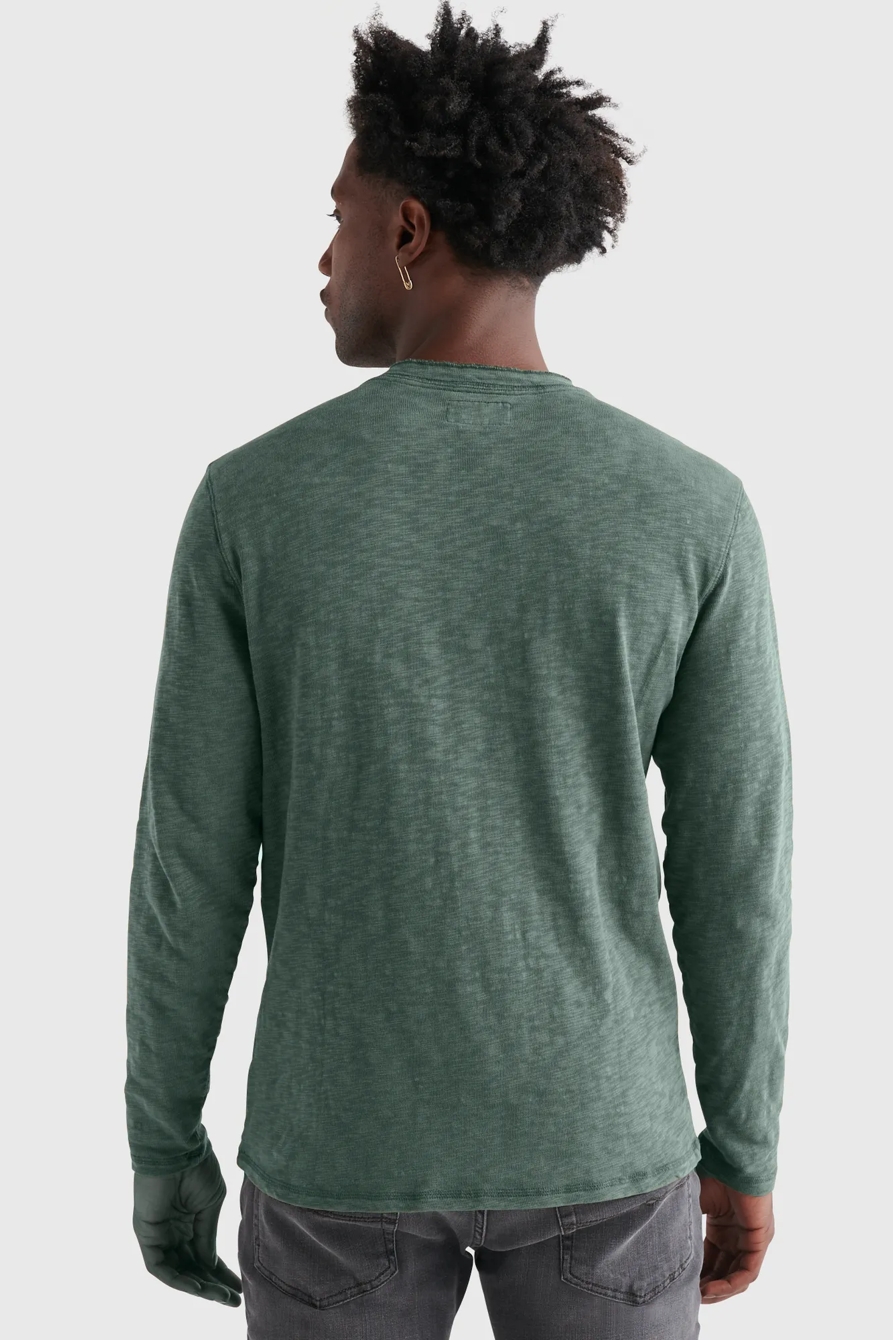 LONG SLEEVE SNAP HENLEY, image 4