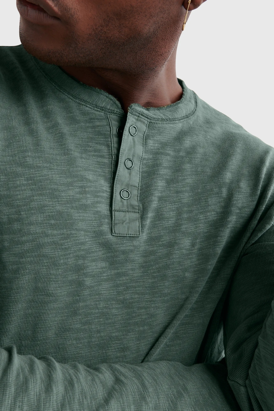 LONG SLEEVE SNAP HENLEY, image 5