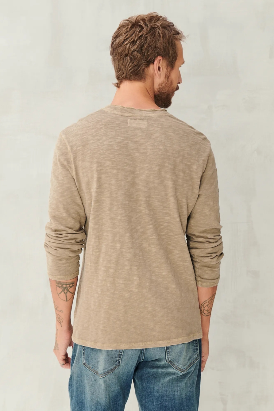 LONG SLEEVE SNAP HENLEY, image 4