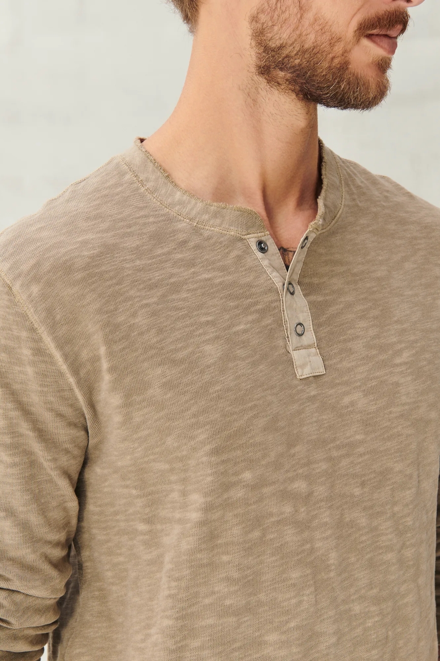 LONG SLEEVE SNAP HENLEY, image 5