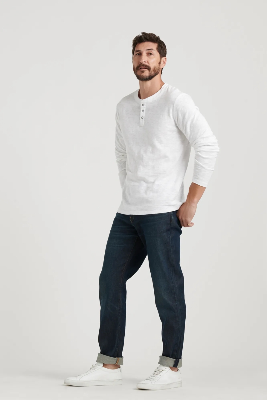 LONG SLEEVE SNAP HENLEY, image 2