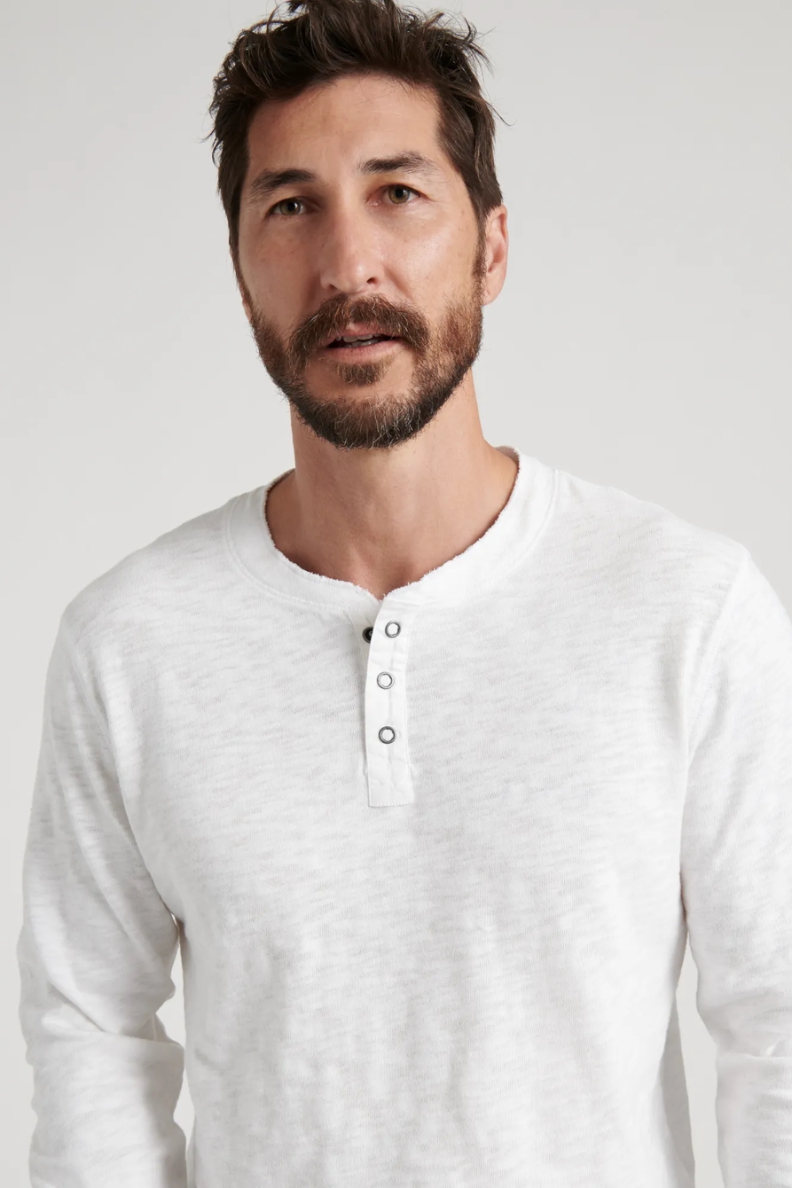 LONG SLEEVE SNAP HENLEY, image 5