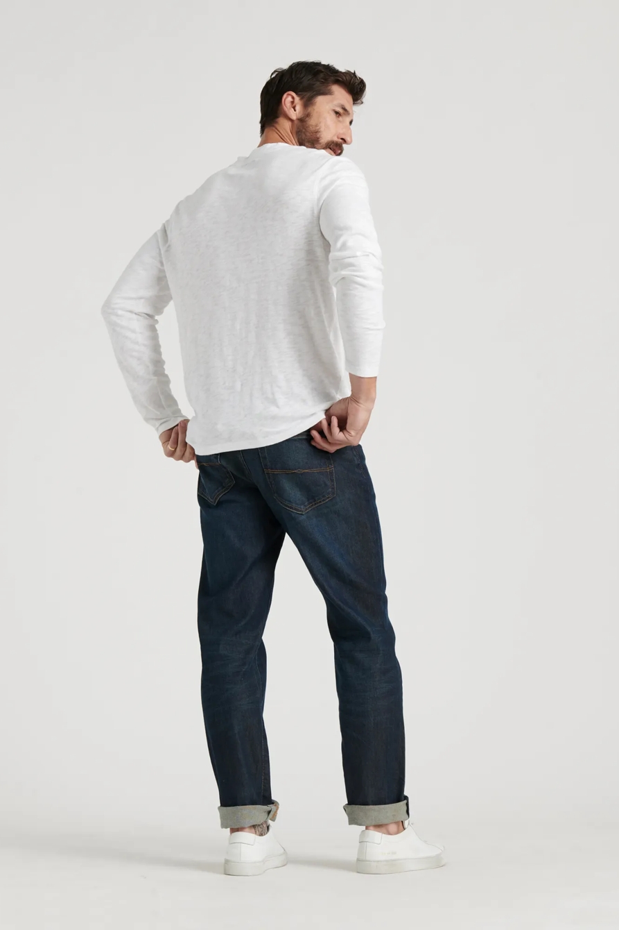 LONG SLEEVE SNAP HENLEY, image 4