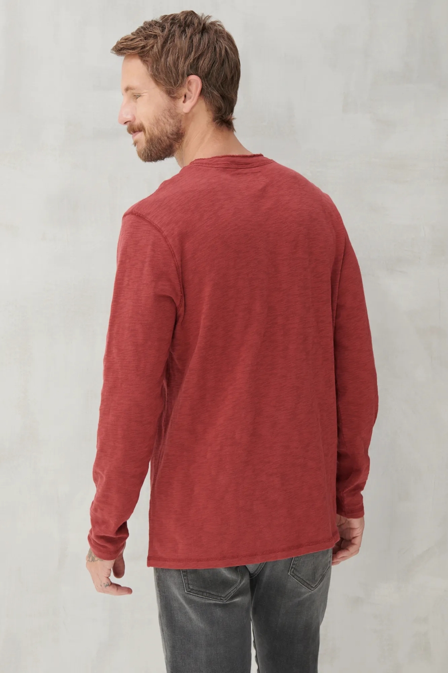 LONG SLEEVE SNAP HENLEY, image 4