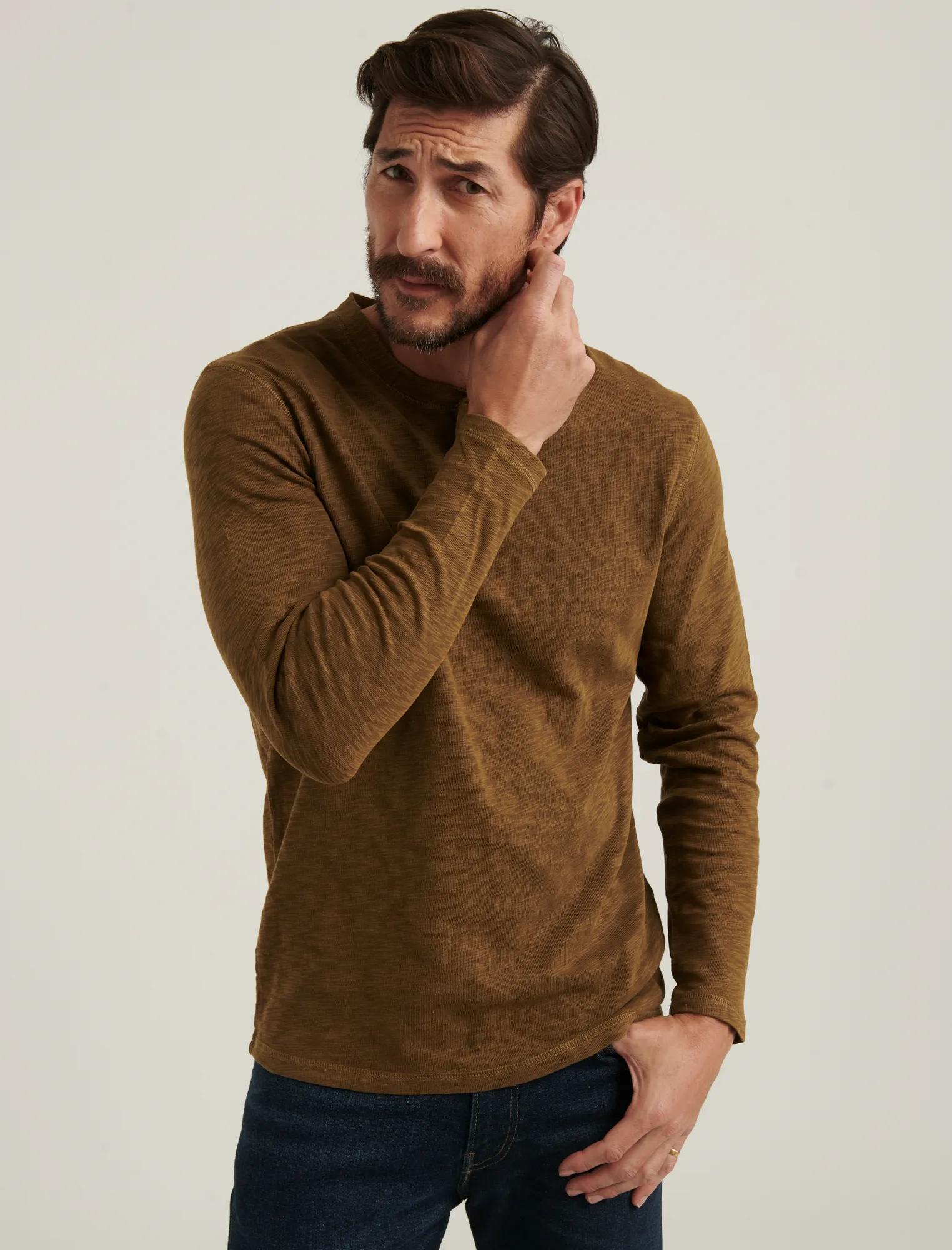 LONG SLEEVE SNAP HENLEY | Lucky Brand