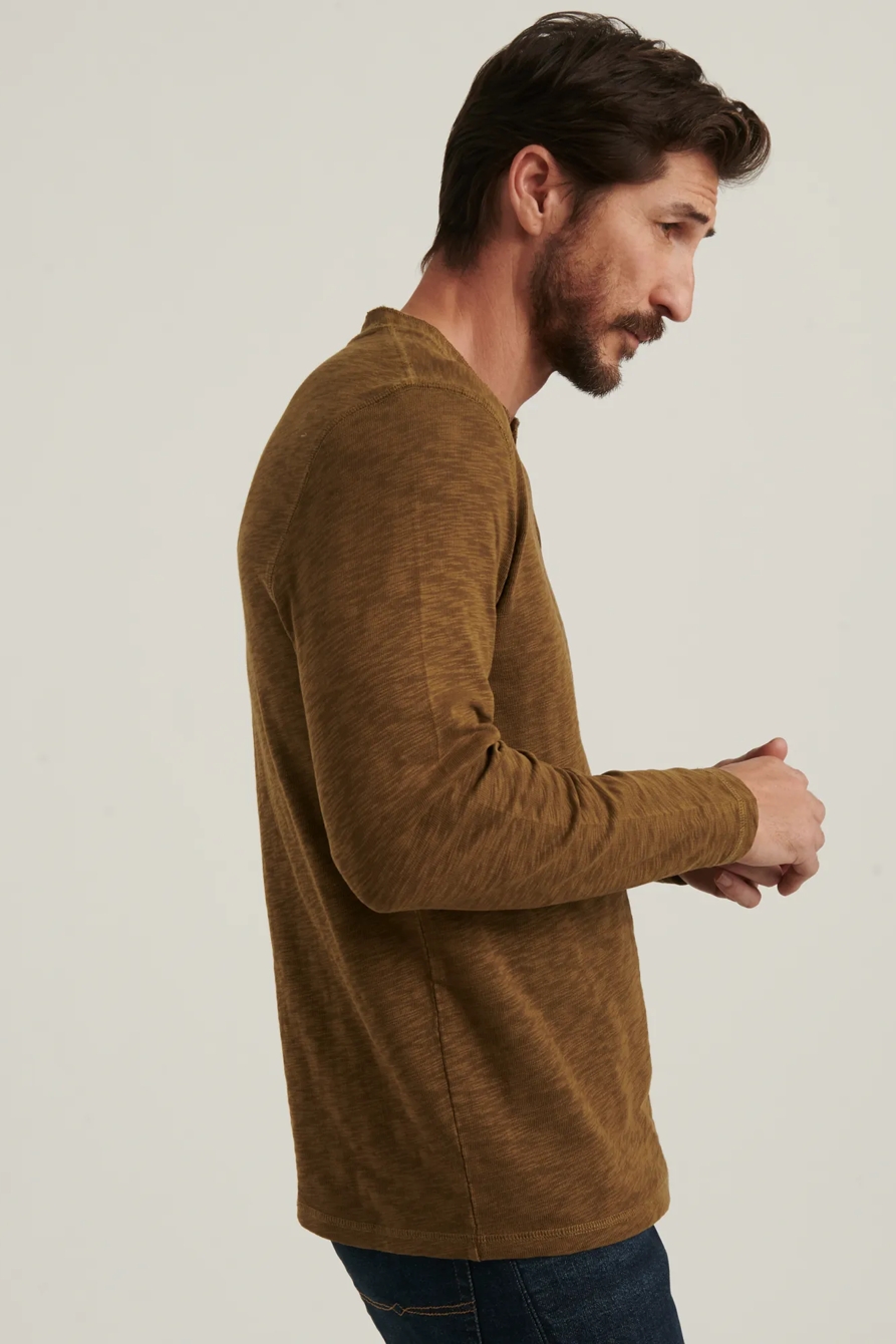 LONG SLEEVE SNAP HENLEY, image 3